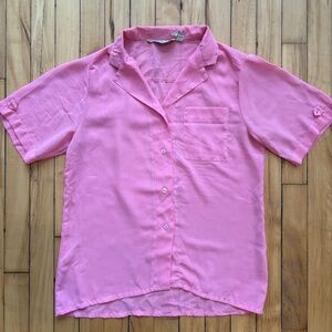 Pink sheer George Martin blouse